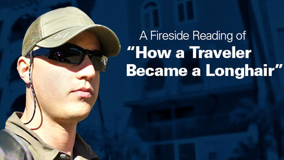 Let it Ride Episode 36: A Fireside Reading of “How a Traveler Became a Longhair”