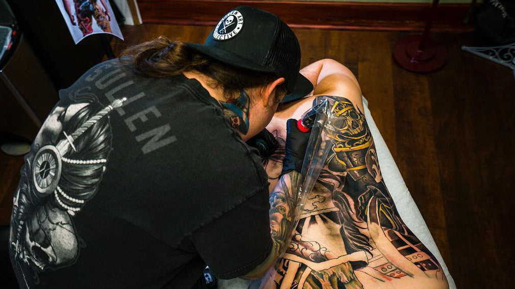Long Hair Tattoo Artist Matt Heinz