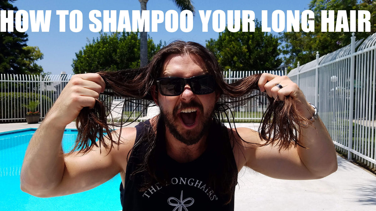 How To Shampoo Long Hair Properly for Men Guys 2025 Blog Feature Image