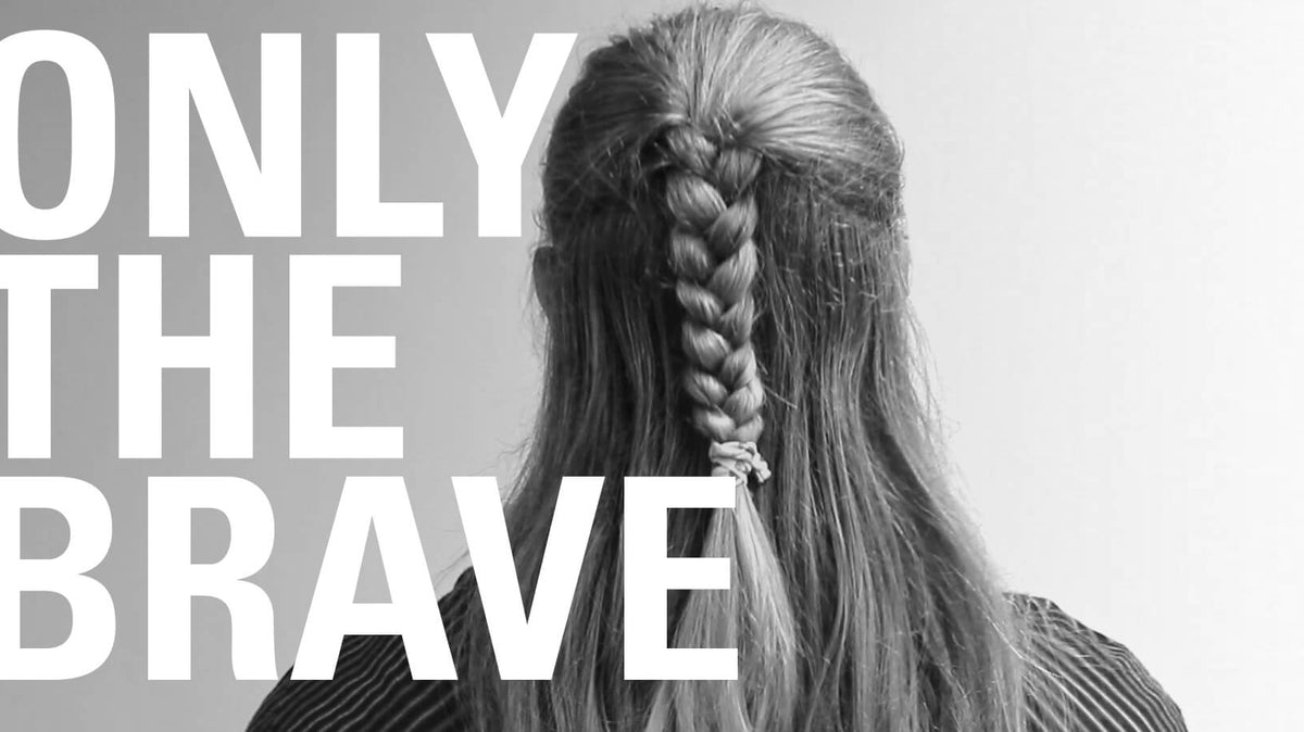 half up half down braid