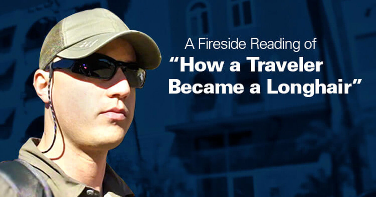 Let it Ride Episode 36: A Fireside Reading of “How a Traveler Became a Longhair”