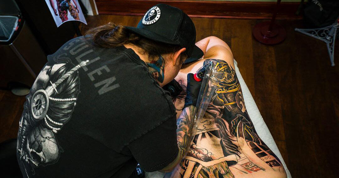 Long Hair Tattoo Artist Matt Heinz