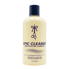 Bottle of Epic Cleanse moisturizing shampoo on a white background
