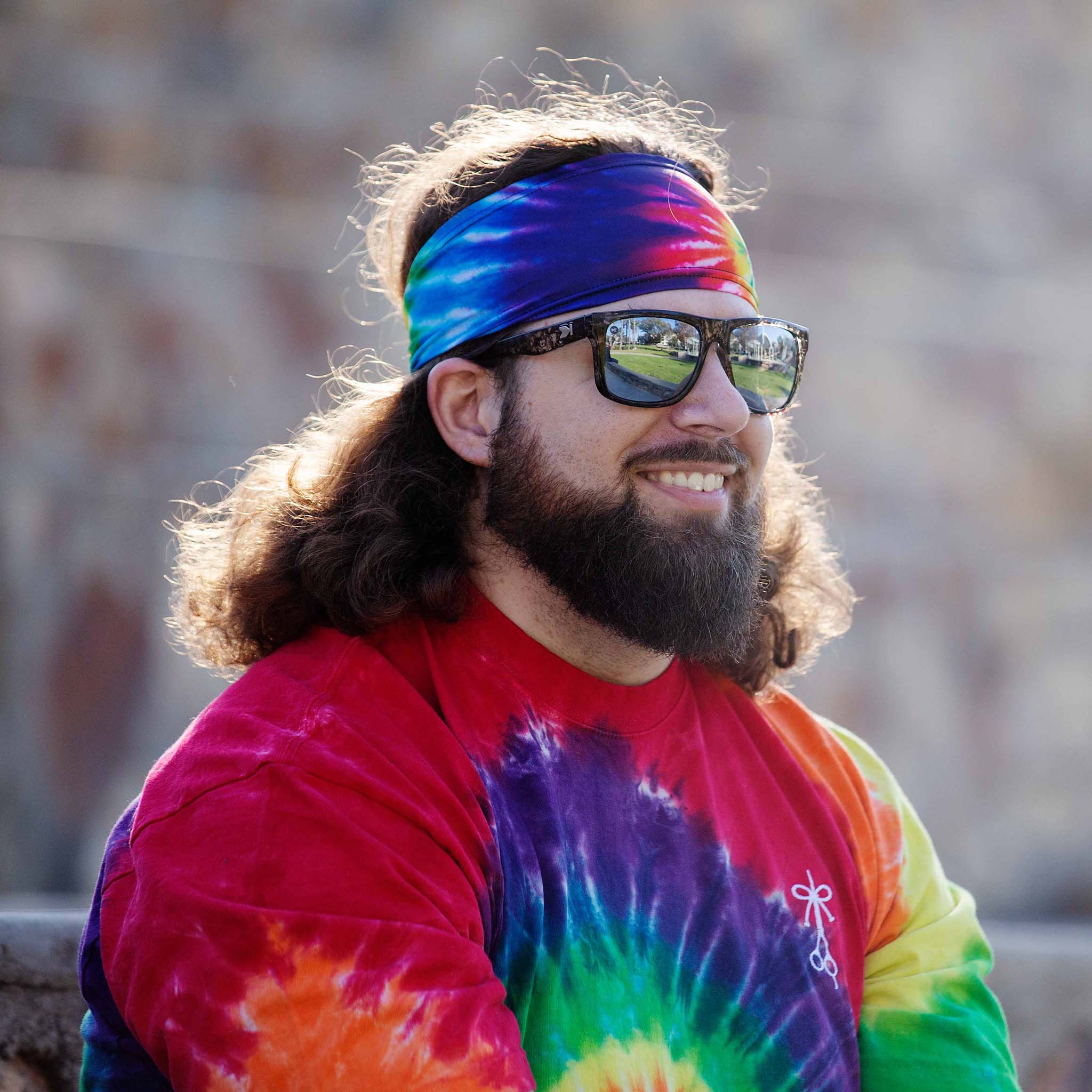 Oversized Mens Rainbow Tie-Dye T-Shirt – The Longhairs